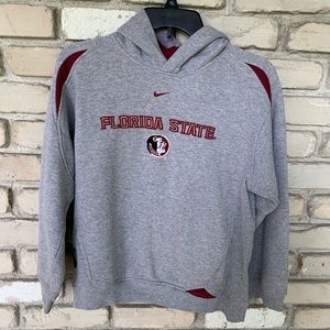 Nike Florida state FSU kids gray hoodie jacket